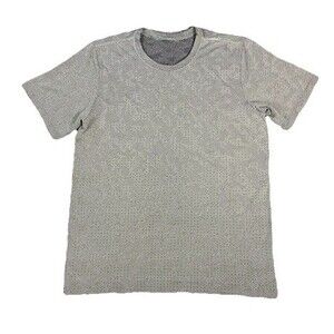 Lululemon Mens Metal Vent Tech Short Sleeve Performance Shirt M Gray Camo